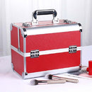 Professional Makeup Box Beauty Salon Manicure Toolbox, Color:Red