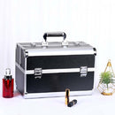 Professional Makeup Box Beauty Salon Manicure Toolbox, Color:Oversized Black