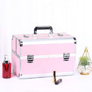 Professional Makeup Box Beauty Salon Manicure Toolbox, Color:Oversized Pink