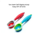 7 PCS Creative Ice Cream Spoon Watermelon Fruit Digging Spoon(Blue)