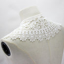Hollow Water-soluble Fake Collar Shawl Dress Decorative Collar(White)