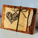 Retro Paste Folding 18 Fold Pages 34 Sides Creative Manual Album Book(Coffee Kraft Inside Page)