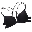 Women Sexy Wireless Bra Top Vest Breathable Chest, Cup Size:One Size(Black)