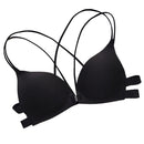 Women Sexy Wireless Bra Top Vest Breathable Chest, Cup Size:One Size(Black)