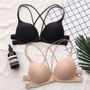 Women Sexy Wireless Bra Top Vest Breathable Chest, Cup Size:One Size(Black)