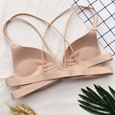 Women Sexy Wireless Bra Top Vest Breathable Chest, Cup Size:One Size(Black)