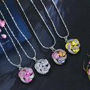 Fashion Cubic Zirconia Knot Earrings Necklace Ring Set for Women, Ring Size:6(Multi-color)