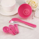 10 Sets 4 in 1 DIY Facial Mask Mixing Bowl Brush Spoon Stick Brush Face Care Set Women Facial Beauty Professional Kits Tools(Blue)