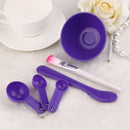10 Sets 4 in 1 DIY Facial Mask Mixing Bowl Brush Spoon Stick Brush Face Care Set Women Facial Beauty Professional Kits Tools(Purple)
