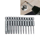 12 PCS 50mm Plum Blossom Hollow Bit Multifunctional Peeling Bit Set