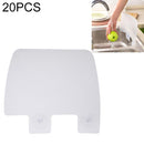 20 PCS Suction Cup Splash-proof Baffle Pool Partition Board Oil Baffle Plate(White)