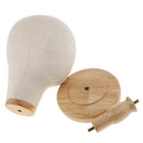 Hair Wigs Extension Making Hats Caps Display Canvas Cork Block Mannequin Head Model Detachable Wood Wig Stand