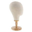 Hair Wigs Extension Making Hats Caps Display Canvas Cork Block Mannequin Head Model Detachable Wood Wig Stand