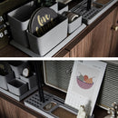 Cement Pen Holder Storage Box Desk Set School Supplies ABC with Tray