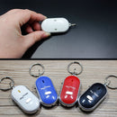 Mini LED Whistle Key Finder Flashing Beeping Remote Lost Keyfinder Locator Keyring for children(white)