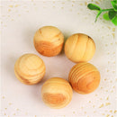 50 Pcs/10 Set Wooden Anti-mold Moth Repellent Insect-repellent Natural Camphor Balls Wooden Balls