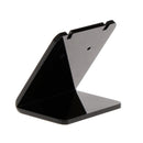 10 Pcs/Set Earrings Shelf Display Stand Holder L Shape Rectangle Acrylic Professional Ear Stud Jewelry Show Bracket Rack Show(Black)