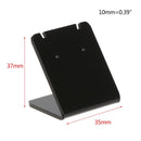 10 Pcs/Set Earrings Shelf Display Stand Holder L Shape Rectangle Acrylic Professional Ear Stud Jewelry Show Bracket Rack Show(Black)