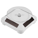 110*110*50mm Solar Showcase Automatic Rotating Stand 360 Turntable For Necklace Bracelet Watch Display