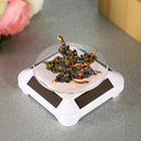 110*110*50mm Solar Showcase Automatic Rotating Stand 360 Turntable For Necklace Bracelet Watch Display