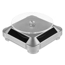 110*110*50mm Solar Showcase Automatic Rotating Stand 360 Turntable For Necklace Bracelet Watch Display
