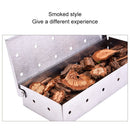 Stainless Steel Smoke Box Wood Chips Barbecue Smoke Box