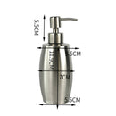 SH158 350ml Stainless Steel Soap Dispenser Oval Hand Sanitizer Bottle