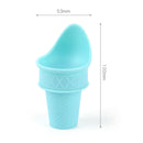 6 Sets 2 in 1 Ice Cream Tray Creative Homemade Ice Cream Cup Tray Set(Pink+Blue)