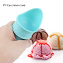 6 Sets 2 in 1 Ice Cream Tray Creative Homemade Ice Cream Cup Tray Set(Pink+Blue)