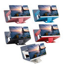 8 inch Universal Mobile Phone 3D Screen Amplifier HD Video Magnifying Glass Stand Bracket Holder(Red)