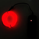 Flexible LED Light EL Wire String Strip Rope Glow Decor Neon Lamp USB Controlle 3M Energy Saving Mask Glasses Glow Line F277(Red Light)