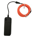 Flexible LED Light EL Wire String Strip Rope Glow Decor Neon Lamp USB Controlle 3M Energy Saving Mask Glasses Glow Line F277(Red Light)