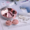 Marbling Plating Color Contact Lens Case Glasses Box(Rose Red)