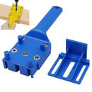 Straight Hole Punching Positioner Woodworking Tools(Blue)