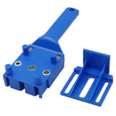 Straight Hole Punching Positioner Woodworking Tools(Blue)