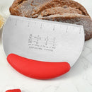 4 PCS Stainless Steel Noodle Cutter Rice Flour Scraper Dough Cutting Knife(Black)