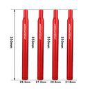 FMFXTR Aluminum Alloy Mountain Bike Extended Seat Post, Specification:28.6x350mm(Black)