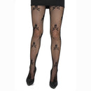 Sexy Fishnet Skull Print Stretch Pantyhose(Black)
