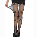 Sexy Fishnet Skull Print Stretch Pantyhose(Black)
