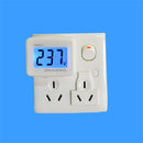 Digital Voltmeter LCD Display LCD Voltmeter Plug-type Electric Meter(EU Plug 220V)