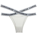 Sporty Style Design Ladies Panties Thongs, Size:One Size(White)