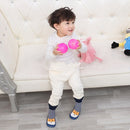 Autumn And Winter Thickened Terry Baby Shoes And Socks Children's Non-slip Soft Bottom Floor Socks, Size:Base Length 14 CM(Navy Fox)
