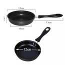 2 PCS Mini Egg Frying Panpure Non-Stick Flat Bottom Pan Multicooker, Size:12cm