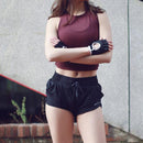 Sexy Backless Running Vest Sleeveless Yoga Gym Sports Quick Dry Breathable T-Shirt, Size:M(Wine Red)