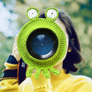 Hand-knitted Wool Camera Lens Animal Decoration Ring Baby Photo Guide Props(Frog)