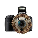 Hand-knitted Wool Camera Lens Animal Decoration Ring Baby Photo Guide Props(Khaki Lion)