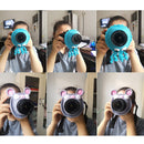 Hand-knitted Wool Camera Lens Animal Decoration Ring Baby Photo Guide Props(Pink Octopus)