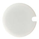 5 PCS Creative Cup Lids Food-grade Silicone Cup Cover Heat-resistant Safe Healthy Silicone Lid with Gap(White)