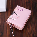 Cartoon Cat Cute Lady Wallet Card Pocket Coin Purse(Royal Blue)