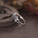 Women Vintage Rose Simple Engagement Ring Jewelry Fashion Jewelry, Ring Size:5